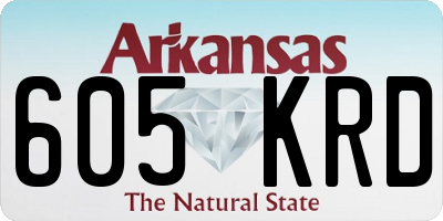 AR license plate 605KRD