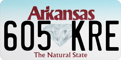AR license plate 605KRE