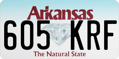 AR license plate 605KRF