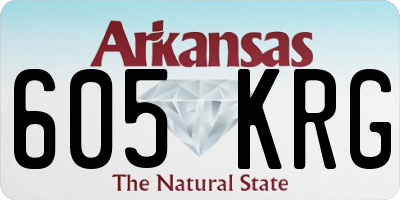 AR license plate 605KRG