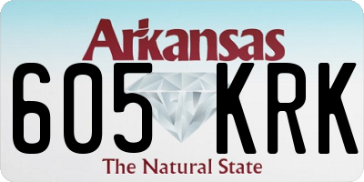 AR license plate 605KRK