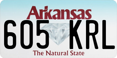 AR license plate 605KRL
