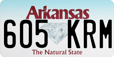 AR license plate 605KRM