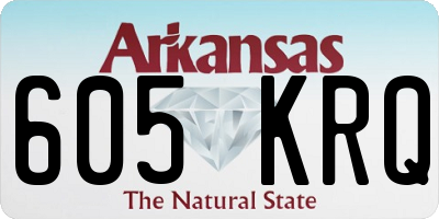AR license plate 605KRQ