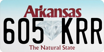AR license plate 605KRR