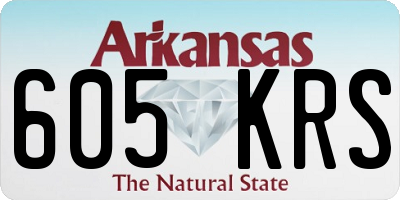 AR license plate 605KRS