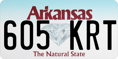 AR license plate 605KRT
