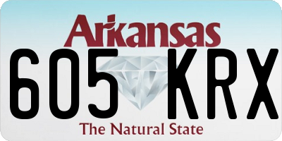 AR license plate 605KRX