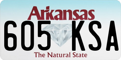 AR license plate 605KSA