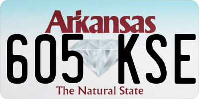 AR license plate 605KSE