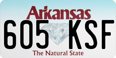 AR license plate 605KSF