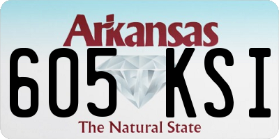 AR license plate 605KSI