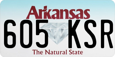 AR license plate 605KSR