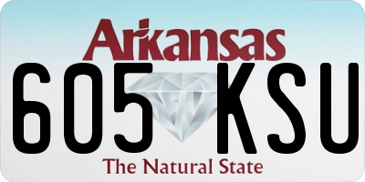AR license plate 605KSU