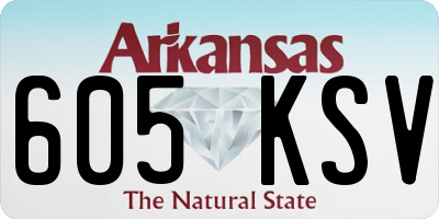 AR license plate 605KSV