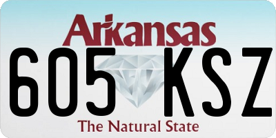 AR license plate 605KSZ