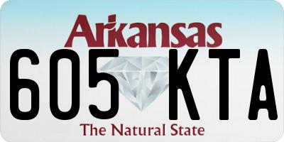 AR license plate 605KTA