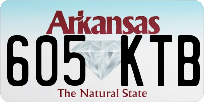 AR license plate 605KTB