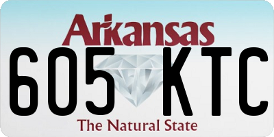 AR license plate 605KTC