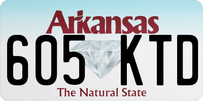 AR license plate 605KTD