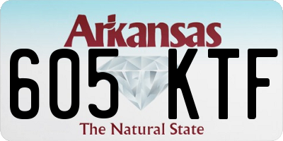AR license plate 605KTF