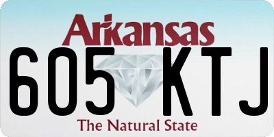 AR license plate 605KTJ