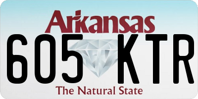AR license plate 605KTR