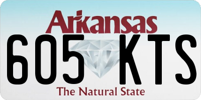 AR license plate 605KTS