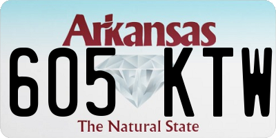 AR license plate 605KTW