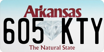 AR license plate 605KTY