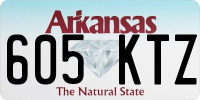 AR license plate 605KTZ