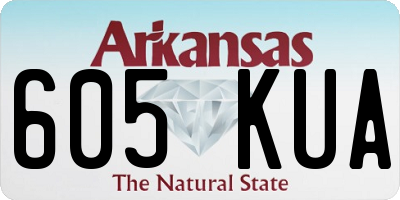 AR license plate 605KUA