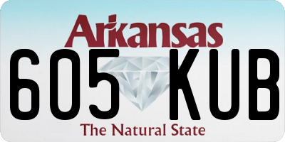 AR license plate 605KUB