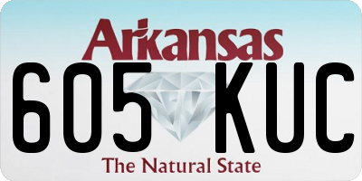 AR license plate 605KUC