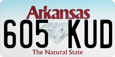 AR license plate 605KUD