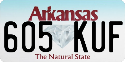 AR license plate 605KUF