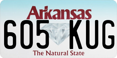 AR license plate 605KUG