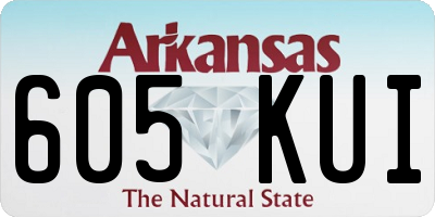 AR license plate 605KUI