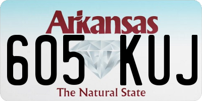 AR license plate 605KUJ