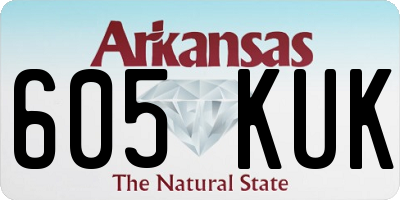 AR license plate 605KUK