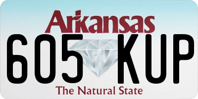 AR license plate 605KUP