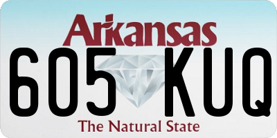 AR license plate 605KUQ
