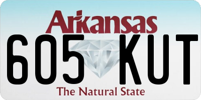 AR license plate 605KUT