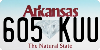 AR license plate 605KUU