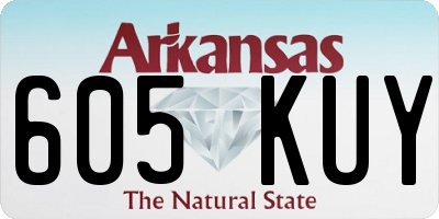 AR license plate 605KUY