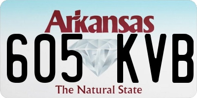 AR license plate 605KVB