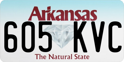 AR license plate 605KVC
