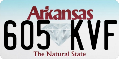 AR license plate 605KVF