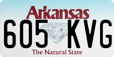 AR license plate 605KVG
