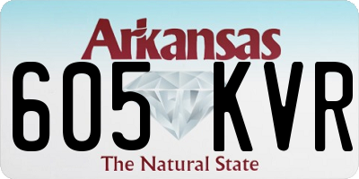 AR license plate 605KVR